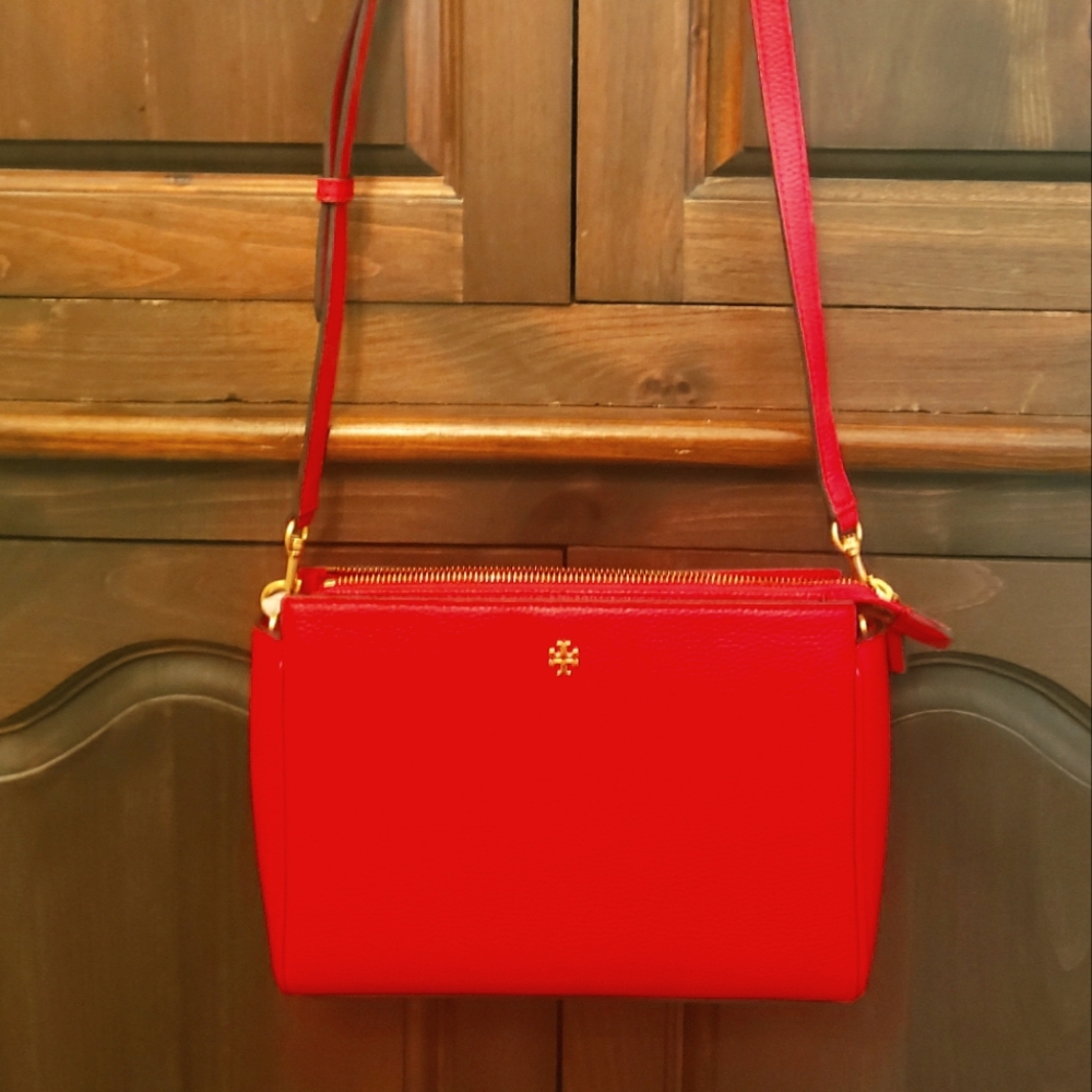New! Tory Butch Red Purse